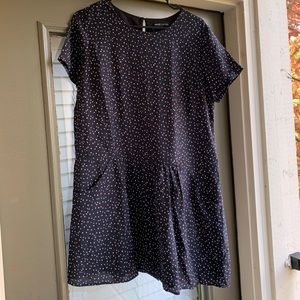 Madewell x Sezane Smocked Shift Dress